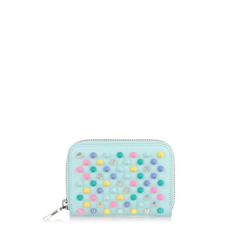 Panettone blue multi-spikes coin purse