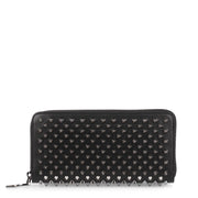 Panettone black gunmetal spikes wallet