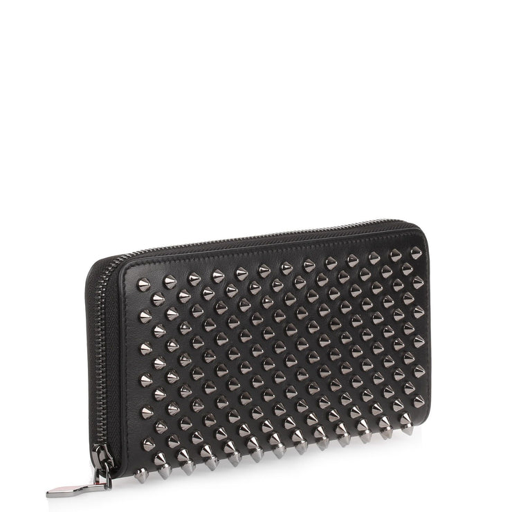 Panettone black gunmetal spikes wallet