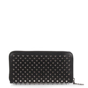 Panettone black gunmetal spikes wallet