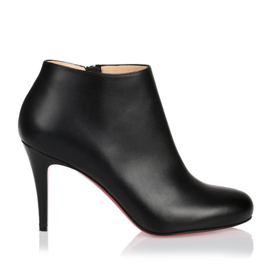 Belle 85 black leather ankle boot