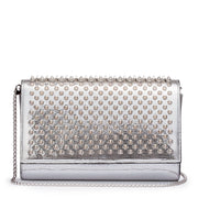 Paloma silver spikes clutch