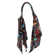Artemistrap black loubitag silk scarf strap