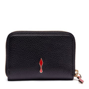Panettone black leather coin purse
