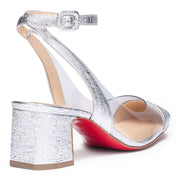 Asticocotte 55 silver patent leather pumps