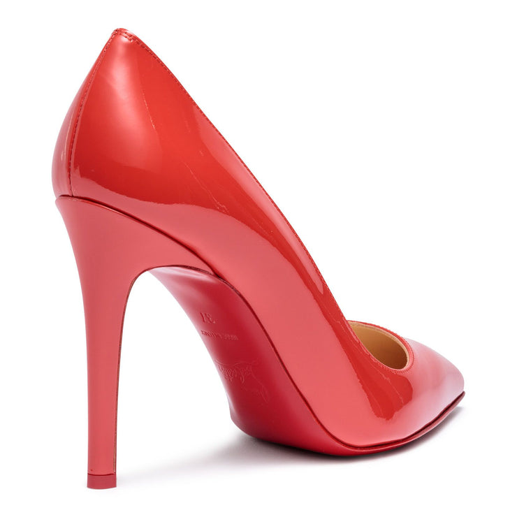 Pigalle 100 light red patent leather pumps