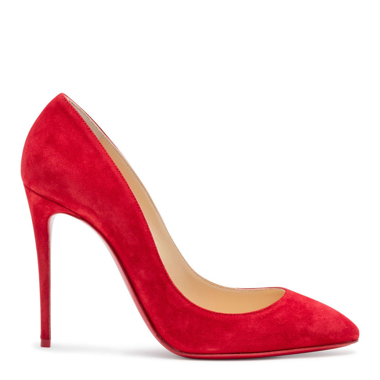 Eloise 100 Red Suede Pumps