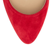 Eloise 100 Red Suede Pumps