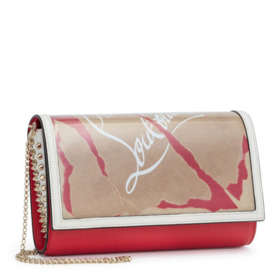 Paloma loubi kraft PVC clutch