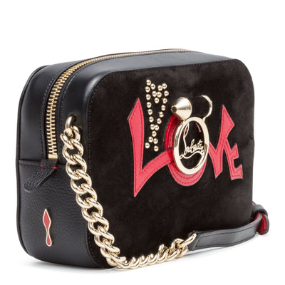 Rubylou Mini Black Suede And Leather Shoulder Bag