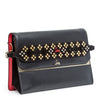 Loubiblues black and gold clutch