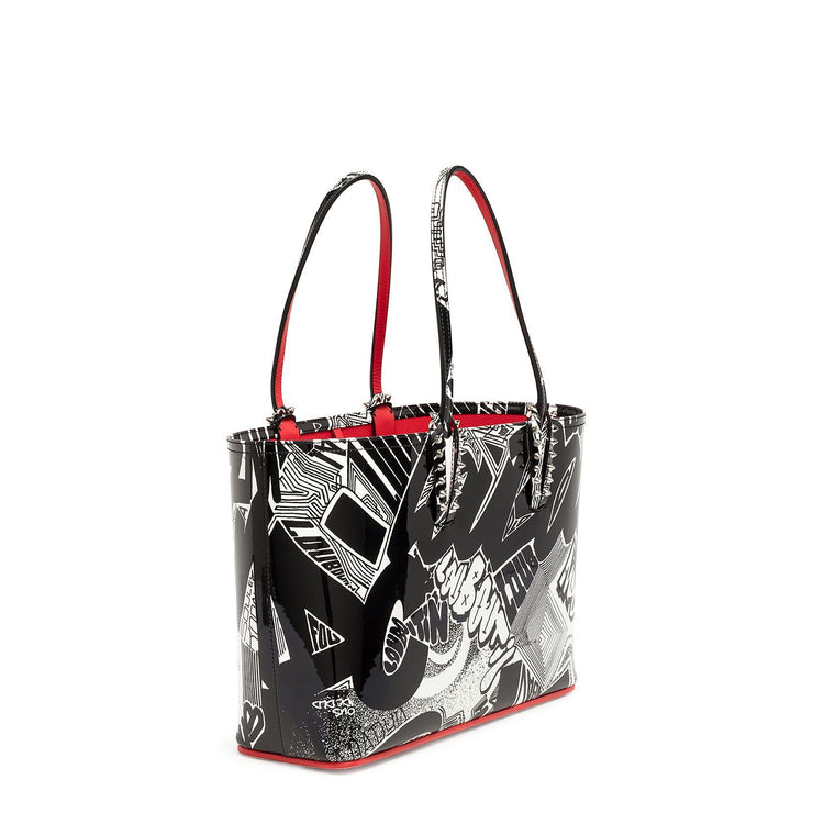 Cabata small Nicograf patent leather tote