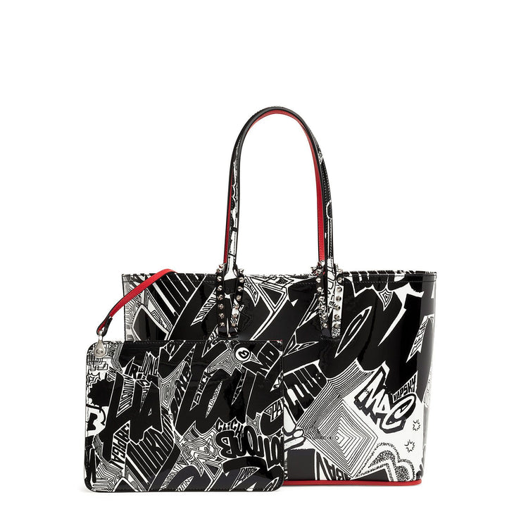 Cabata small Nicograf patent leather tote