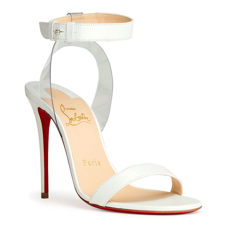 Jonatina 100 pvc and white leather sandals