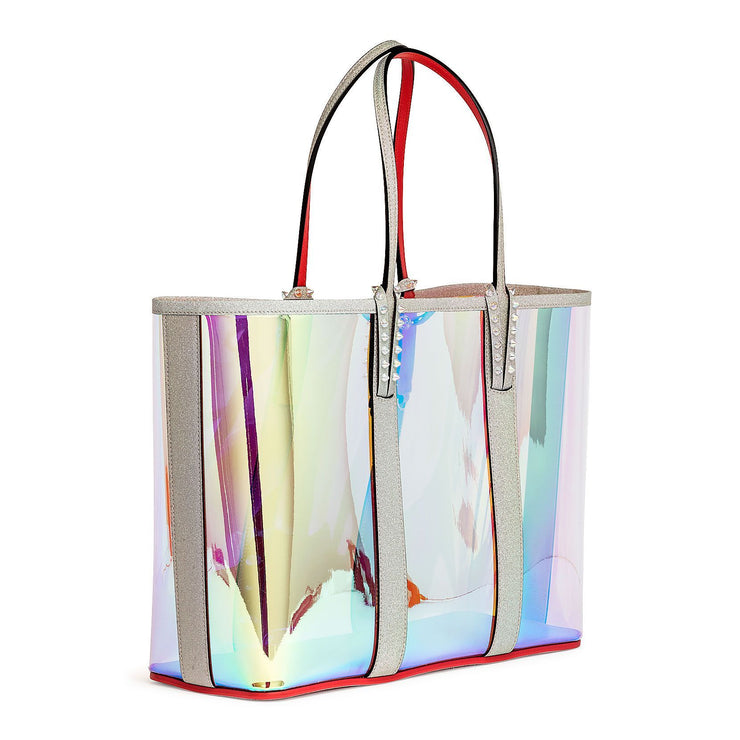 Cabata holographic vinyl and glitter tote