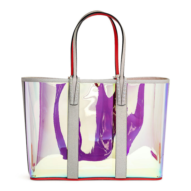 Cabata holographic vinyl and glitter tote