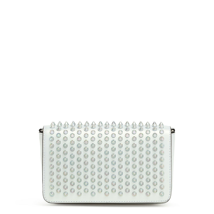 Zoompouch calf leather spikes and crystal bag