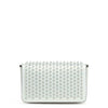 Zoompouch calf leather spikes and crystal bag