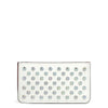 Credilou white leather card holder