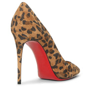 Kate 100 suede leopard pumps