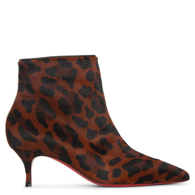 So Kate booty 55 leopard ankle boots