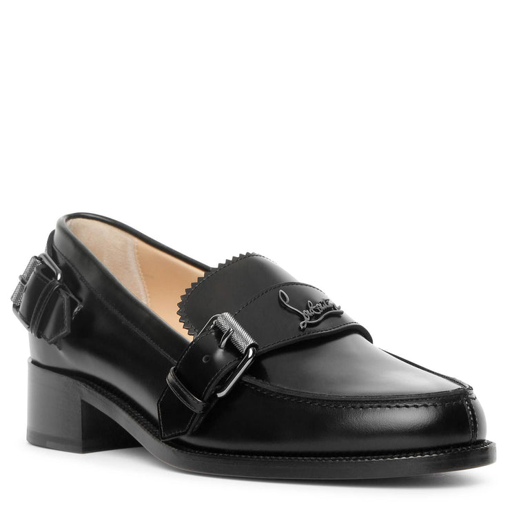 Monmoc Donna flat black loafer