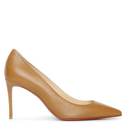 Kate 85 cafe creme leather pumps