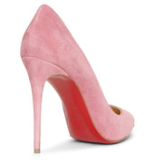 Pigalle Follies 100 pink suede pumps