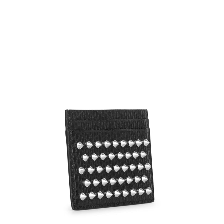 Kios black leather card holder