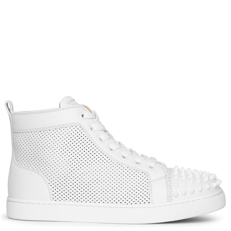 Lou Spikes perforated leather sneakers
