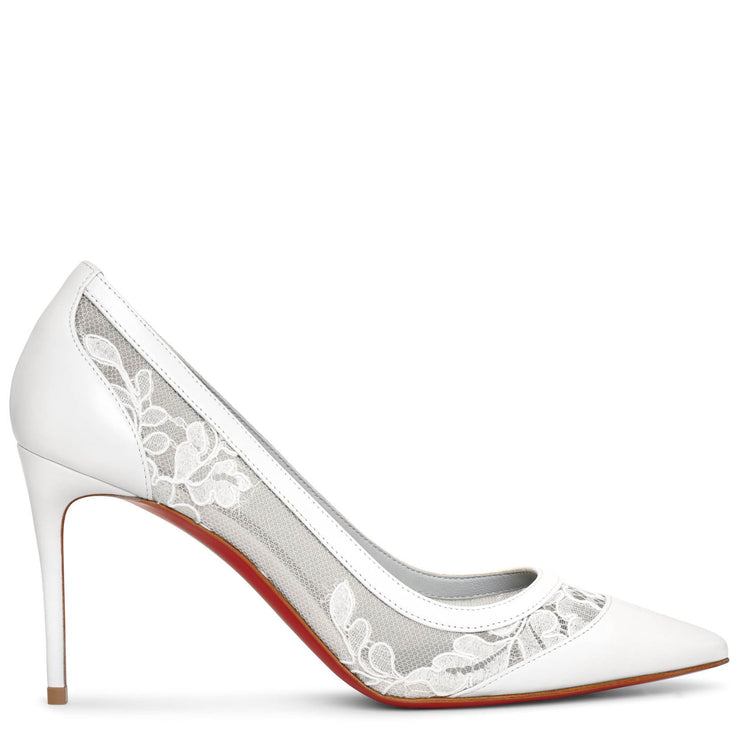 Galativi 85 white lace pumps