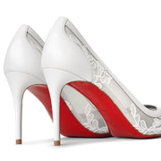 Galativi 85 white lace pumps