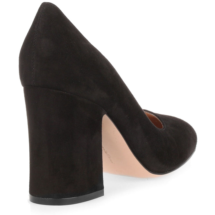 Black 85 suede pump