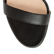 Portofino 105 black leather sandal