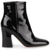 Shelly black patent ankle boot