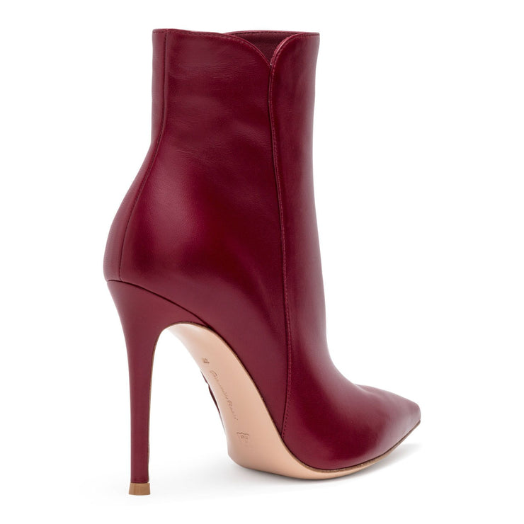 Levy 105 burgundy leather booties