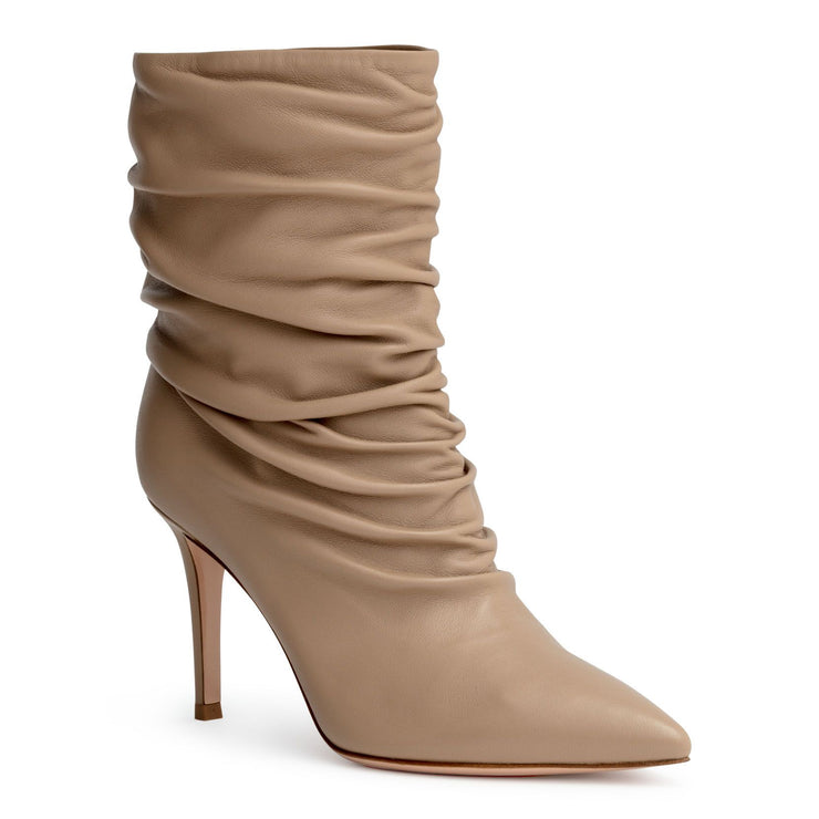 Cecile 85 beige ankle boots