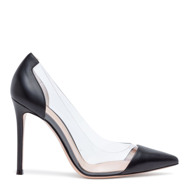 Plexi 105 black leather pumps