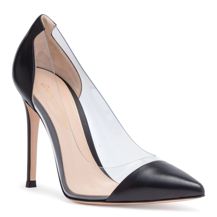 Plexi 105 black leather pumps