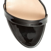 Portofino 115 black patent leather sandals