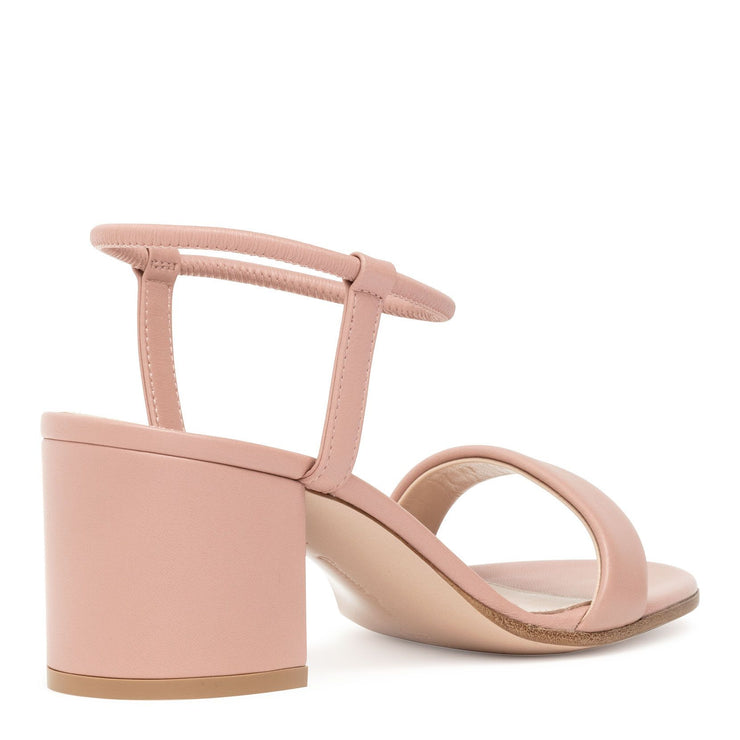 Dusty pink nappa sandals