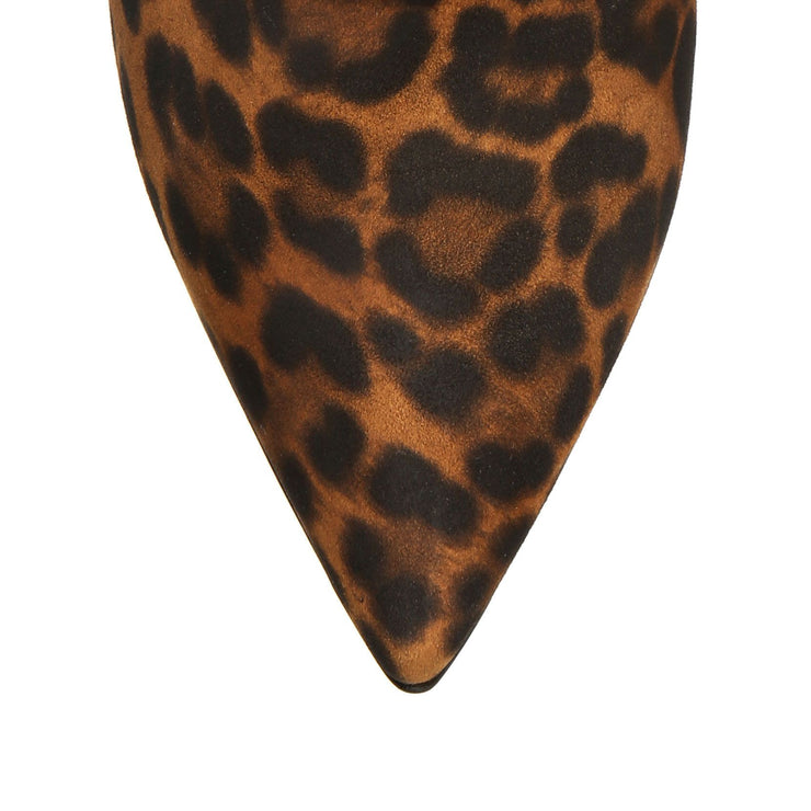 Cecile leopard suede ankle boots