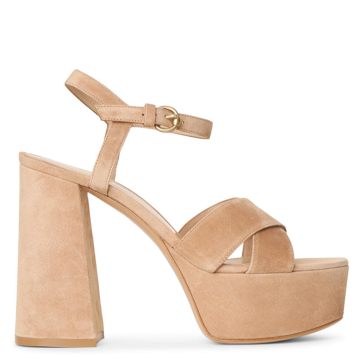 Bebe platform suede sandals