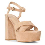 Bebe platform suede sandals