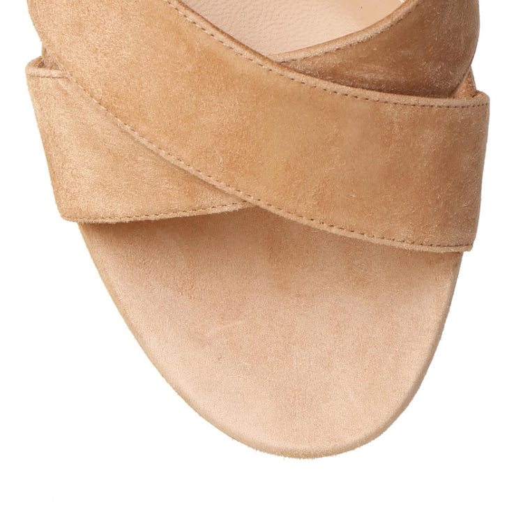 Bebe platform suede sandals