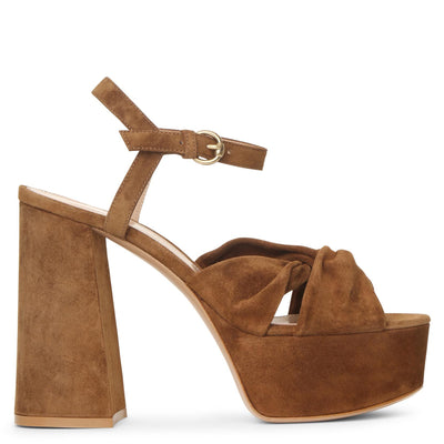 Donna suede platform sandals