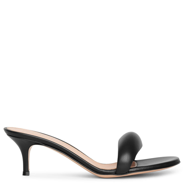 Bijoux 55 black leather sandals