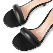 Bijoux 55 black leather sandals