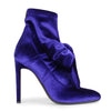 Josephine blue velvet ankle boot