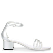 Martha silver crystal sandals